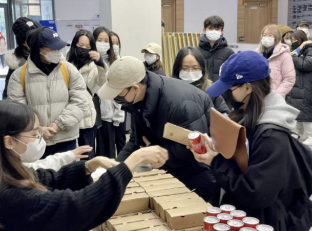 인문대학 유학생 기말고사 간식사업